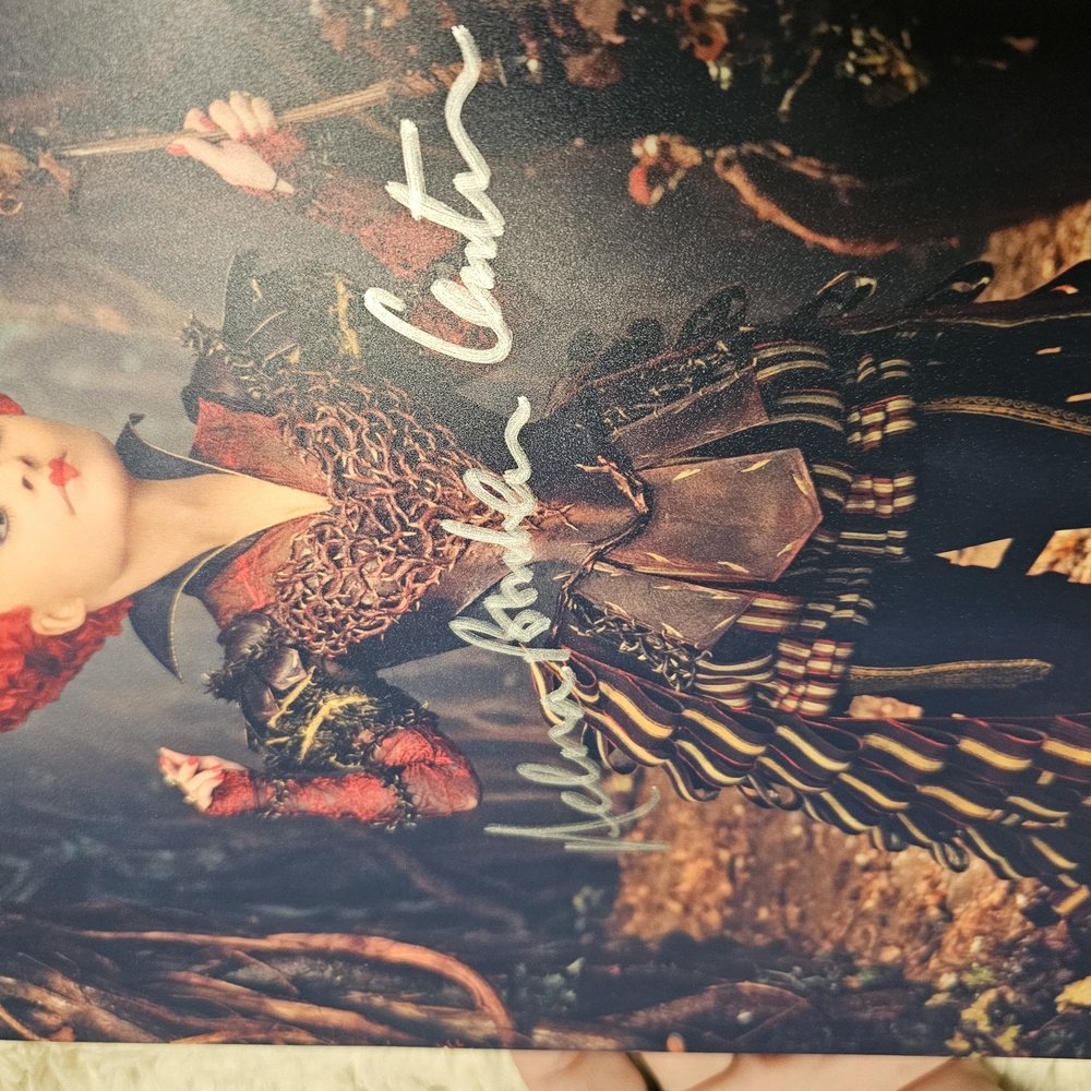 Helena Bonham Carter Autographed Alice in Wonderland The Red Queen With COA